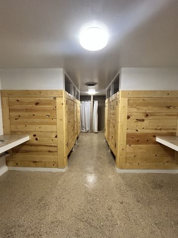 Remodeled shower/ bathroom building
